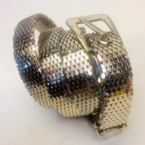 Vtg Whiting & Davis Metal Scale Belt